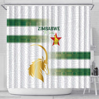 Zimbabwe Rugby The Champions 2025 Shower Curtain The Gold Sables Version - Wonder Print Shop