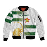 Custom Zimbabwe Rugby The Champions 2025 Sleeve Zip Bomber Jacket The Gold Sables Version - Wonder Print Shop