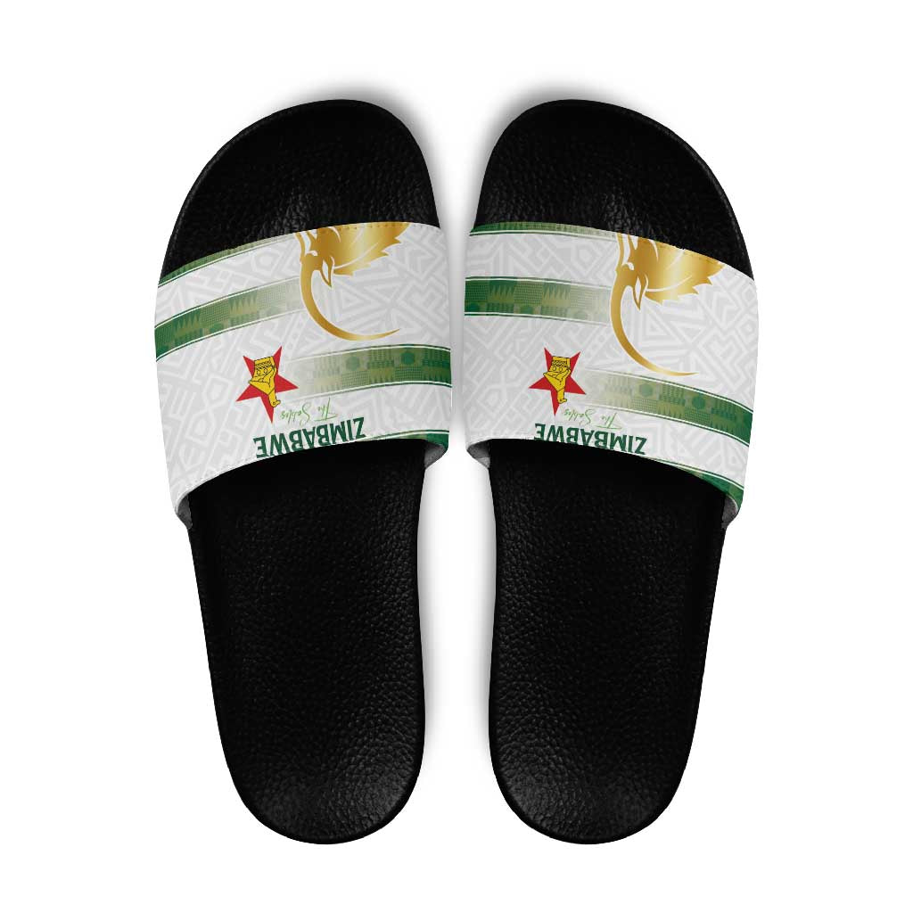 Zimbabwe Rugby The Champions 2025 Slide Sandals The Gold Sables Version - Wonder Print Shop