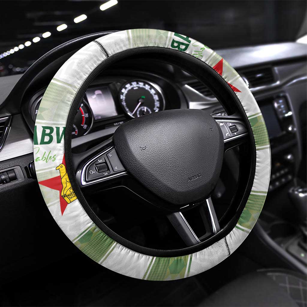 Zimbabwe Rugby The Champions 2025 Steering Wheel Cover The Gold Sables Version - Wonder Print Shop