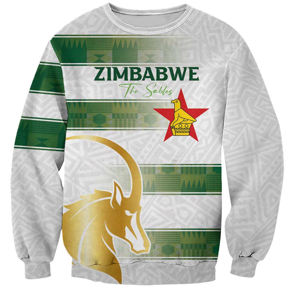 Custom Zimbabwe Rugby The Champions 2025 Sweatshirt The Gold Sables Version - Wonder Print Shop