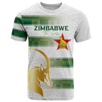 Custom Zimbabwe Rugby The Champions 2025 T Shirt The Gold Sables Version - Wonder Print Shop