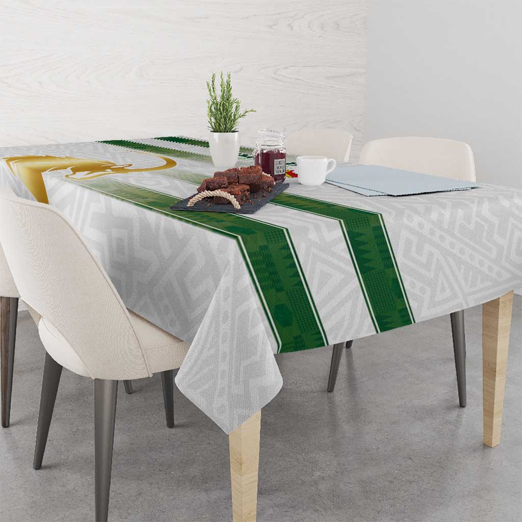 Zimbabwe Rugby The Champions 2025 Tablecloth The Gold Sables Version - Wonder Print Shop