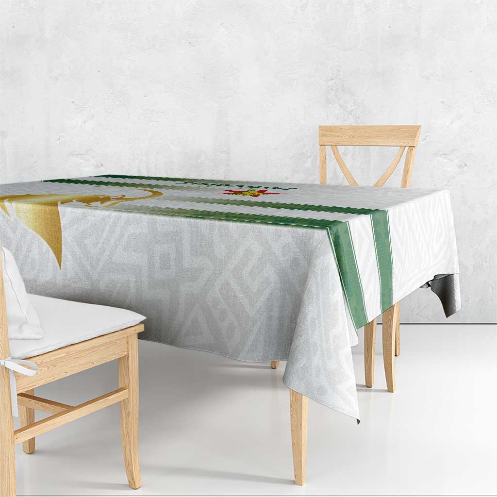 Zimbabwe Rugby The Champions 2025 Tablecloth The Gold Sables Version - Wonder Print Shop
