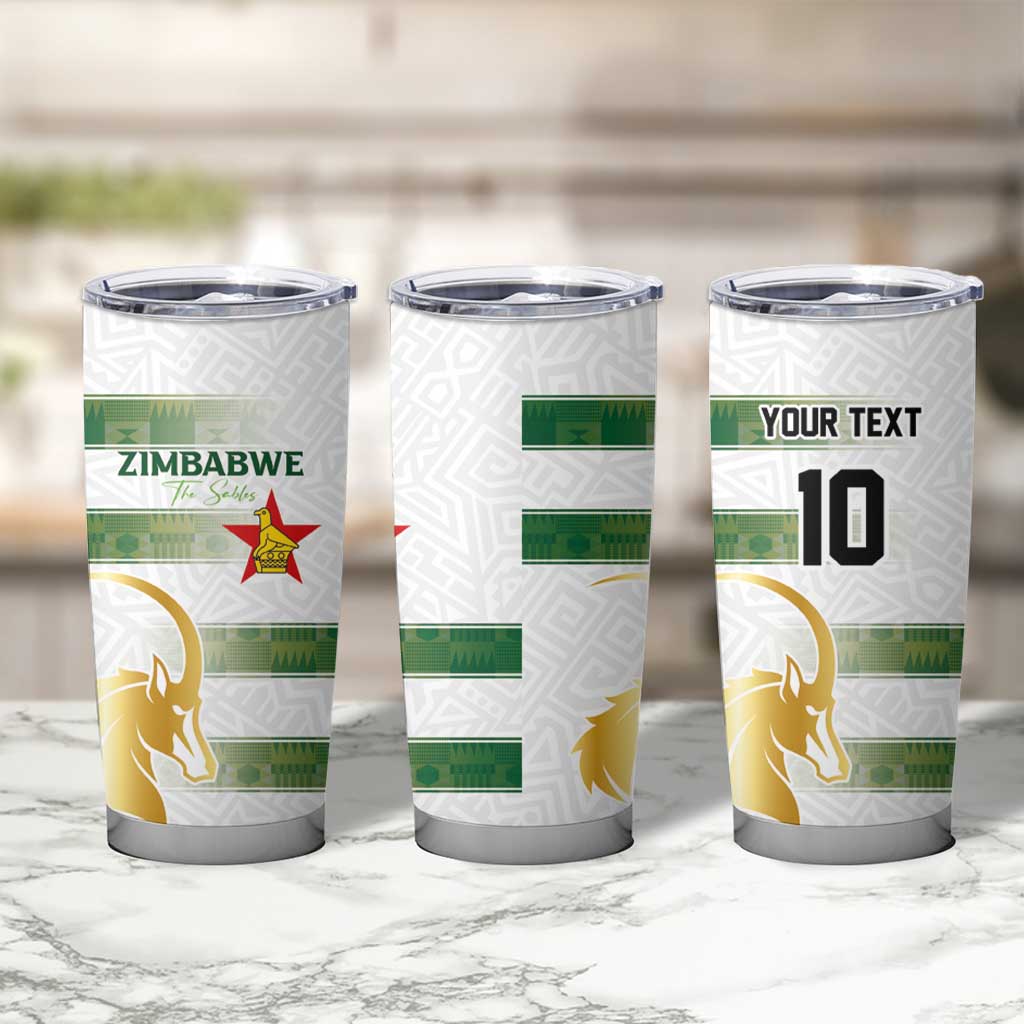 Custom Zimbabwe Rugby The Champions 2025 Tumbler Cup The Gold Sables Version - Wonder Print Shop
