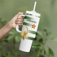 Custom Zimbabwe Rugby The Champions 2025 Tumbler With Handle The Gold Sables Version - Wonder Print Shop