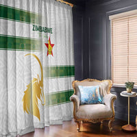 Zimbabwe Rugby The Champions 2025 Window Curtain The Gold Sables Version - Wonder Print Shop