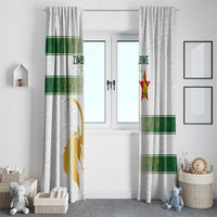 Zimbabwe Rugby The Champions 2025 Window Curtain The Gold Sables Version - Wonder Print Shop