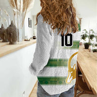 Custom Zimbabwe Rugby The Champions 2025 Women Casual Shirt The Gold Sables Version - Wonder Print Shop