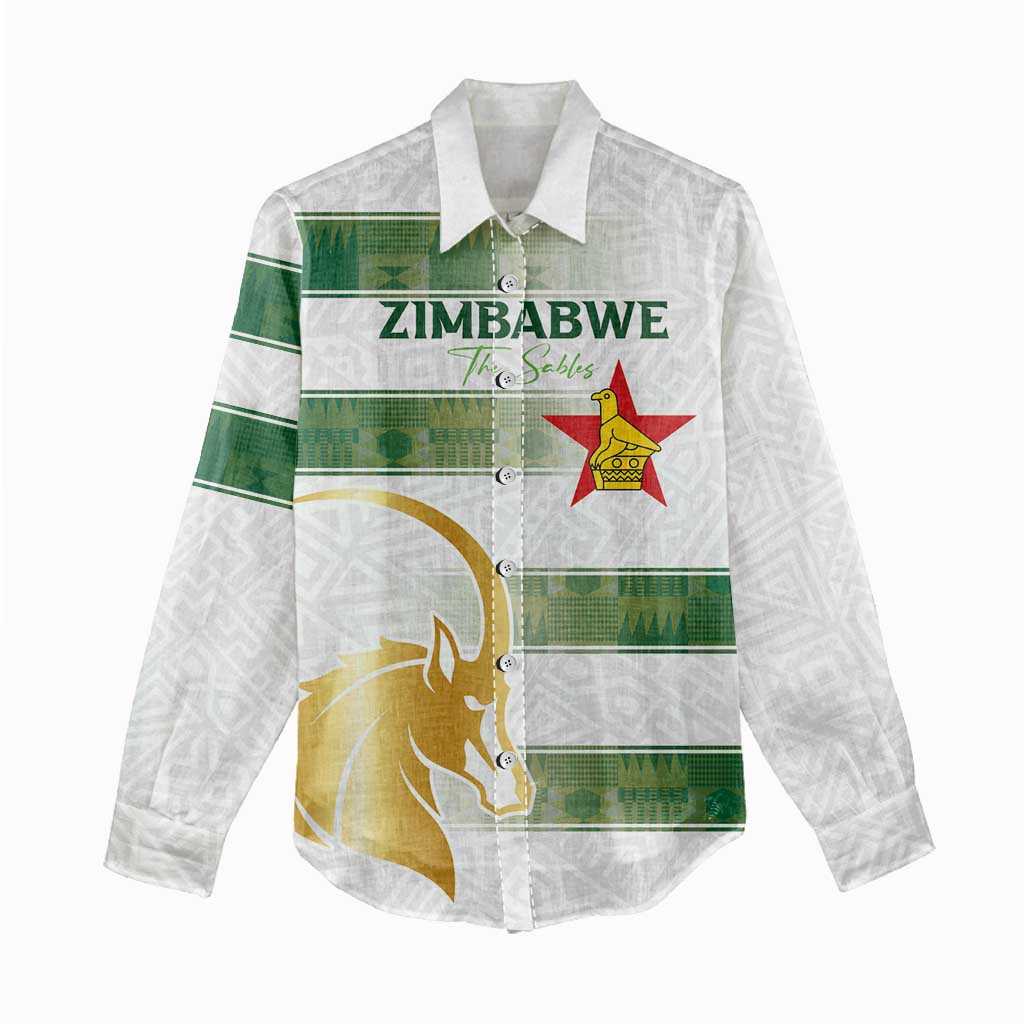 Custom Zimbabwe Rugby The Champions 2025 Women Casual Shirt The Gold Sables Version - Wonder Print Shop