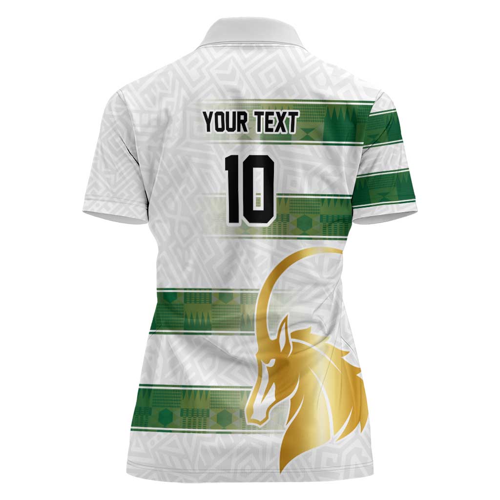 Custom Zimbabwe Rugby The Champions 2025 Women Polo Shirt The Gold Sables Version - Wonder Print Shop
