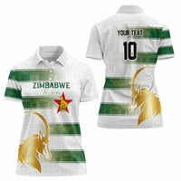 Custom Zimbabwe Rugby The Champions 2025 Women Polo Shirt The Gold Sables Version - Wonder Print Shop