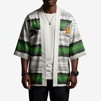 Custom Zimbabwe Rugby Kimono Geometric Chevron Wall Motif Stripes Style