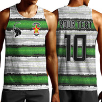 Custom Zimbabwe Rugby Men Tank Top Geometric Chevron Wall Motif Stripes Style