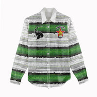 Custom Zimbabwe Rugby Women Casual Shirt Geometric Chevron Wall Motif Stripes Style
