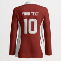 Custom Japan Volleyball Blazer Sporty Style Red Color