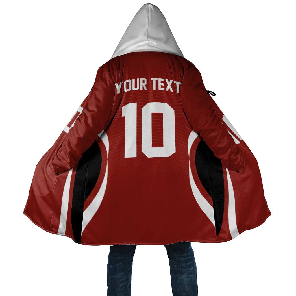Custom Japan Volleyball Cloak Sporty Style Red Color