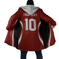 Custom Japan Volleyball Cloak Sporty Style Red Color