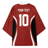 Custom Japan Volleyball Kimono Sporty Style Red Color