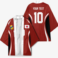 Custom Japan Volleyball Kimono Sporty Style Red Color