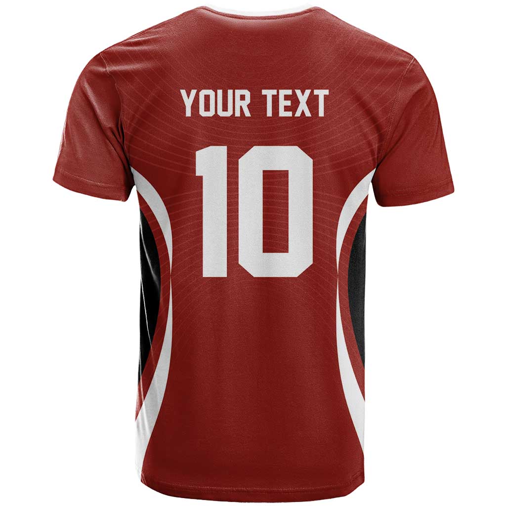 Custom Japan Volleyball T Shirt Sporty Style Red Color
