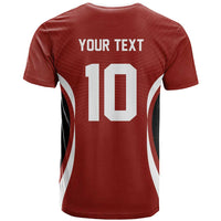 Custom Japan Volleyball T Shirt Sporty Style Red Color