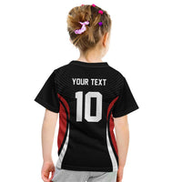 Custom Japan Volleyball Kid T Shirt Sporty Style Black Color