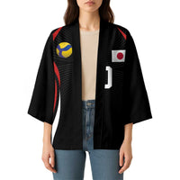 Custom Japan Volleyball Kimono Sporty Style Black Color