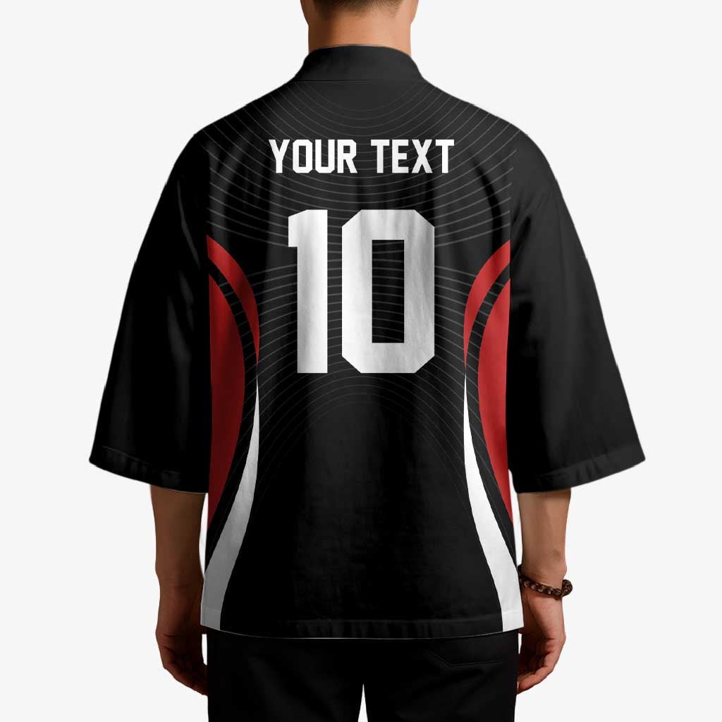 Custom Japan Volleyball Kimono Sporty Style Black Color