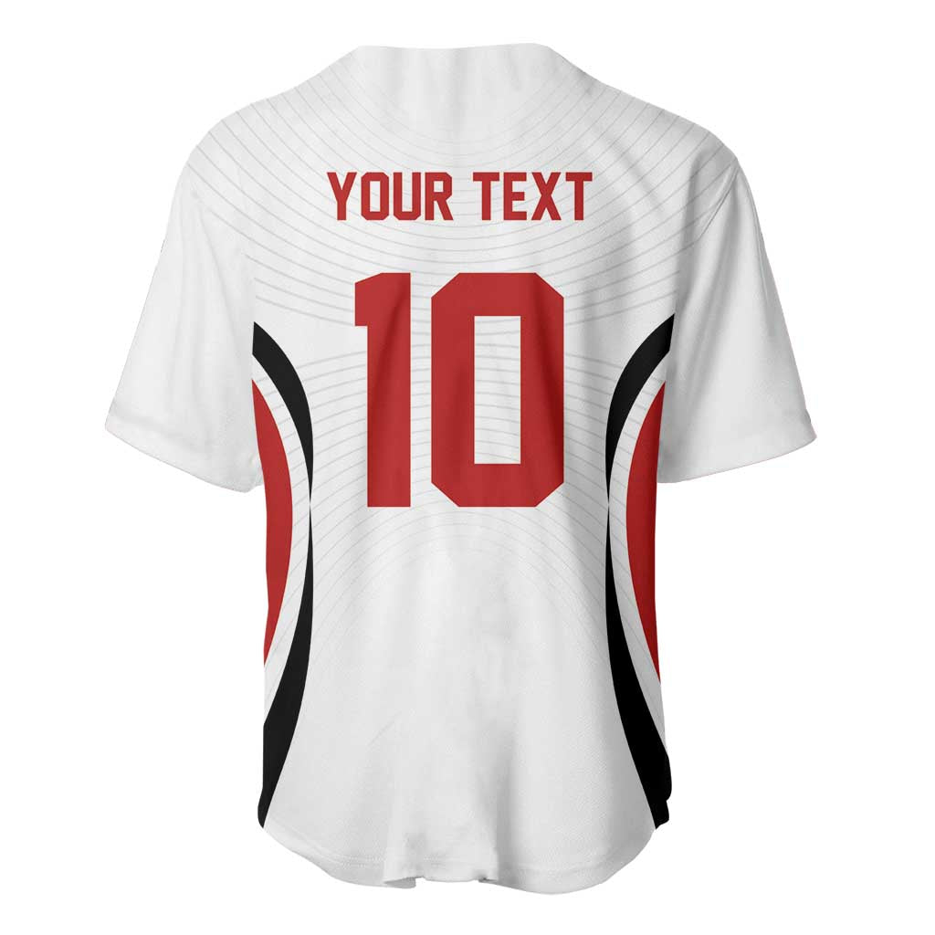 Custom Japan Volleyball Baseball Jersey Sporty Style White Color