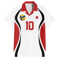 Custom Japan Volleyball Hawaiian Shirt Sporty Style White Color