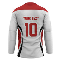 Custom Japan Volleyball Hockey Jersey Sporty Style White Color