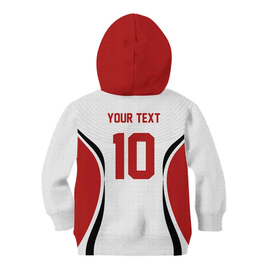 Custom Japan Volleyball Kid Hoodie Sporty Style White Color