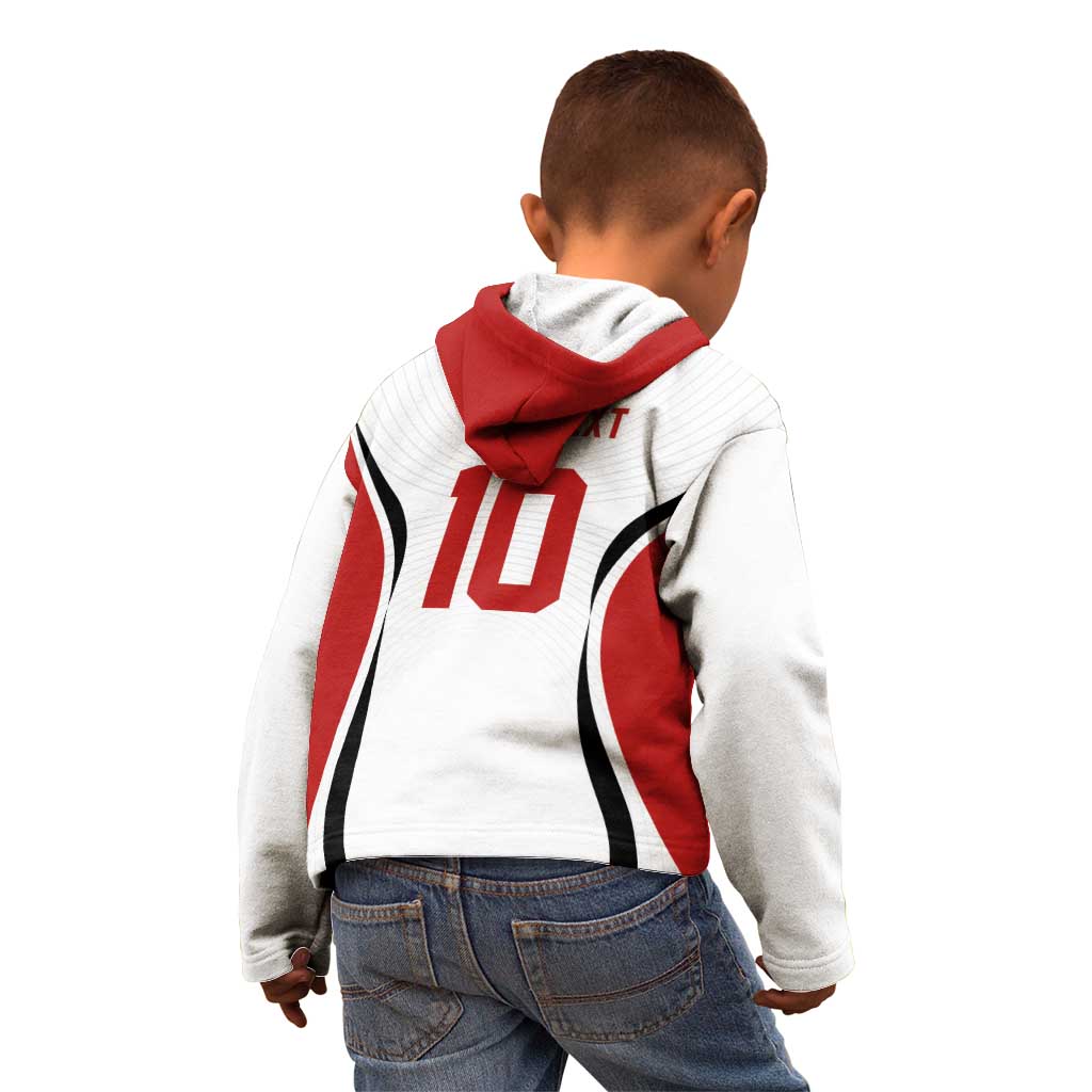 Custom Japan Volleyball Kid Hoodie Sporty Style White Color