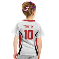 Custom Japan Volleyball Kid T Shirt Sporty Style White Color