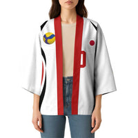 Custom Japan Volleyball Kimono Sporty Style White Color