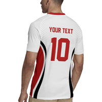 Custom Japan Volleyball Rugby Jersey Sporty Style White Color