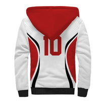 Custom Japan Volleyball Sherpa Hoodie Sporty Style White Color