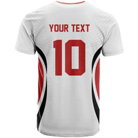 Custom Japan Volleyball T Shirt Sporty Style White Color