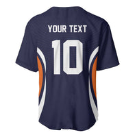Custom Japan Volleyball Baseball Jersey Sporty Style Navy Color