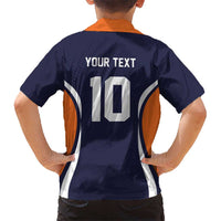 Custom Japan Volleyball Kid Hawaiian Shirt Sporty Style Navy Color