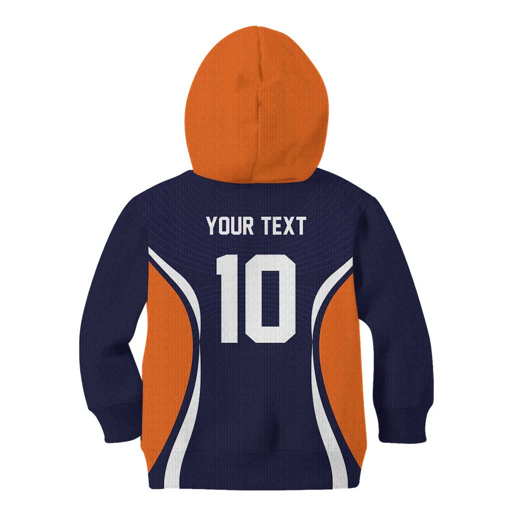 Custom Japan Volleyball Kid Hoodie Sporty Style Navy Color