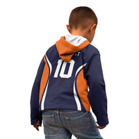Custom Japan Volleyball Kid Hoodie Sporty Style Navy Color