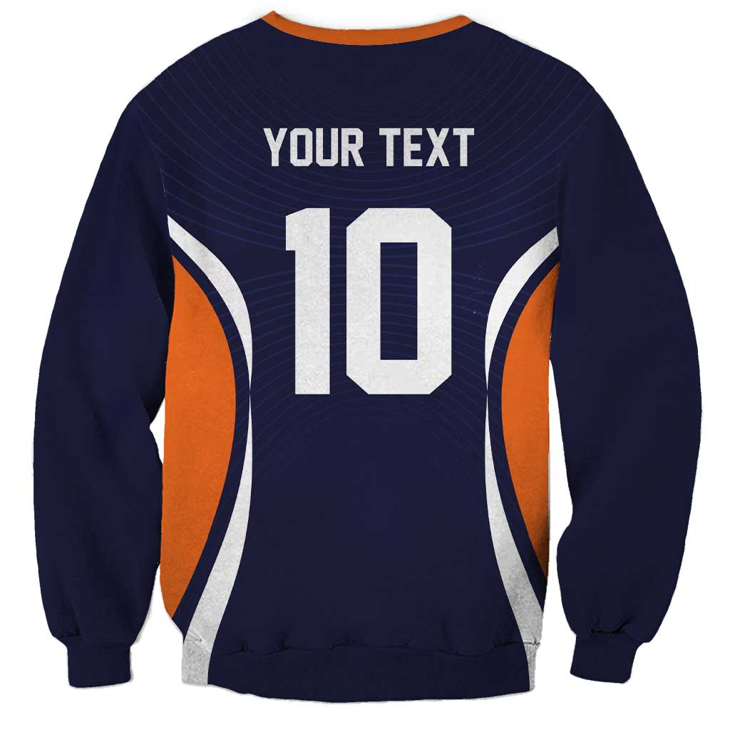 Custom Japan Volleyball Sweatshirt Sporty Style Navy Color