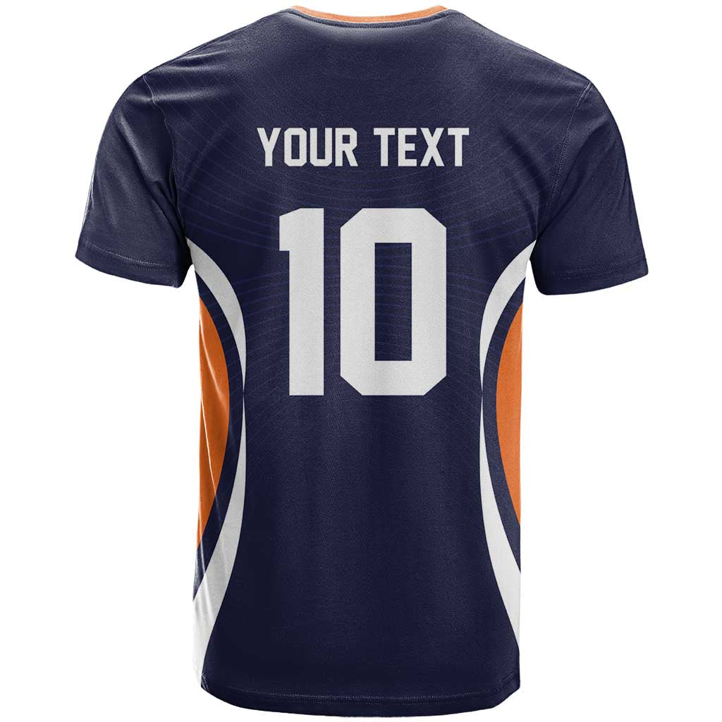 Custom Japan Volleyball T Shirt Sporty Style Navy Color