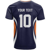 Custom Japan Volleyball T Shirt Sporty Style Navy Color
