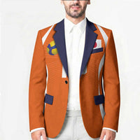 Custom Japan Volleyball Blazer Sporty Style Orange Color