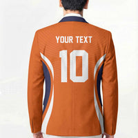 Custom Japan Volleyball Blazer Sporty Style Orange Color