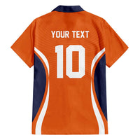 Custom Japan Volleyball Hawaiian Shirt Sporty Style Orange Color