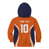 Custom Japan Volleyball Kid Hoodie Sporty Style Orange Color